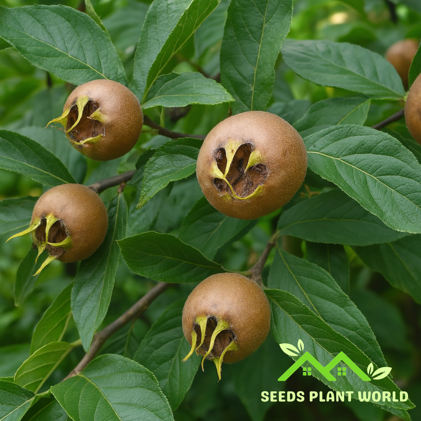 5 Medlar Tree Seeds – Mespilus Germanica Fruit Tree for Unique Harvests
