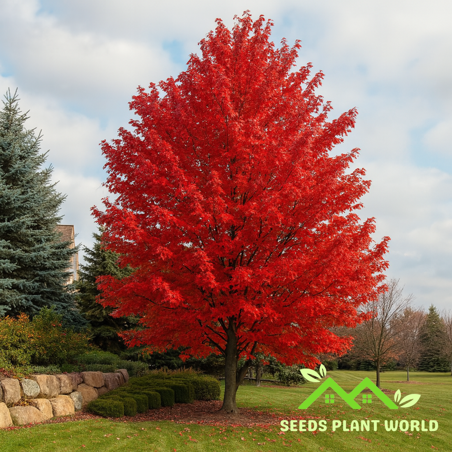 10 Acer x Freemanii Autumn Blaze Seeds – Hybrid Red Maple Tree Seeds