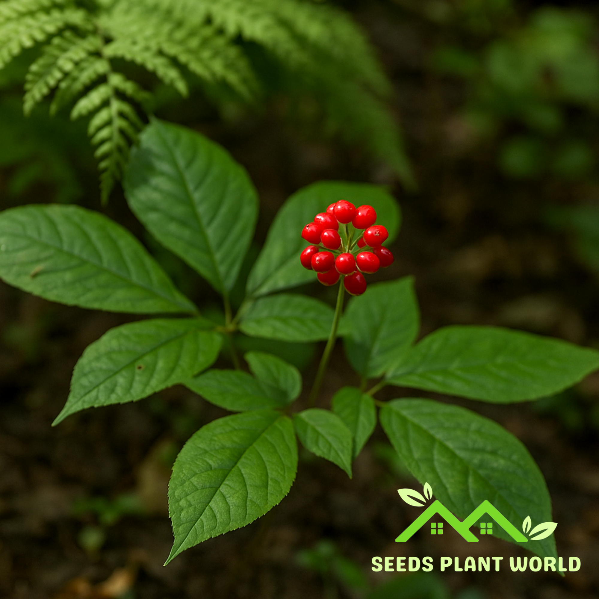 5 American Ginseng Seeds – Grow Panax Quinquefolius at Home – Seeds Plant  World