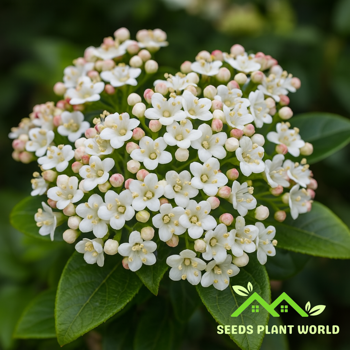 10 Viburnum Tinus Seeds – Fragrant Evergreen Shrub for Year-Round Color