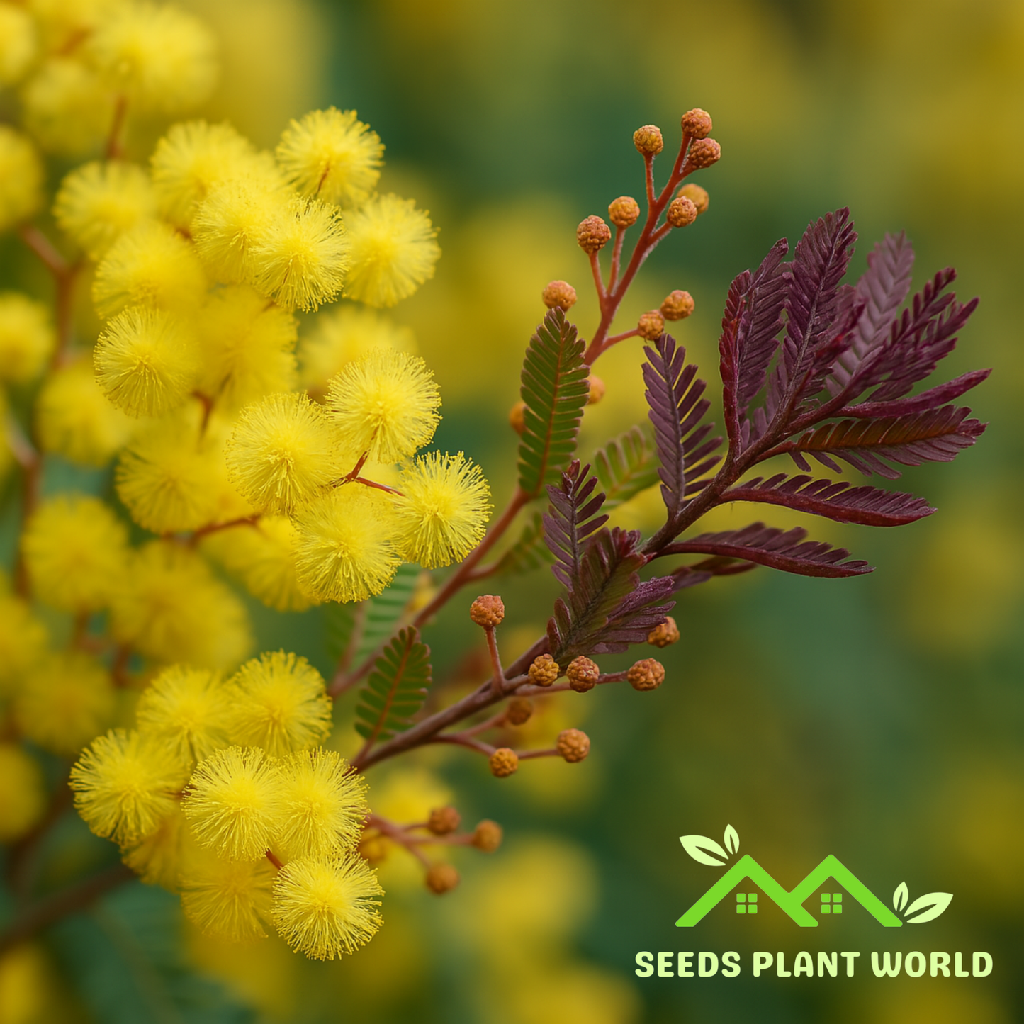 5 Purple Acacia Seeds – Rare Acacia Baileyana Purpurea | Cold Hardy, Fragrant, Exotic Tree