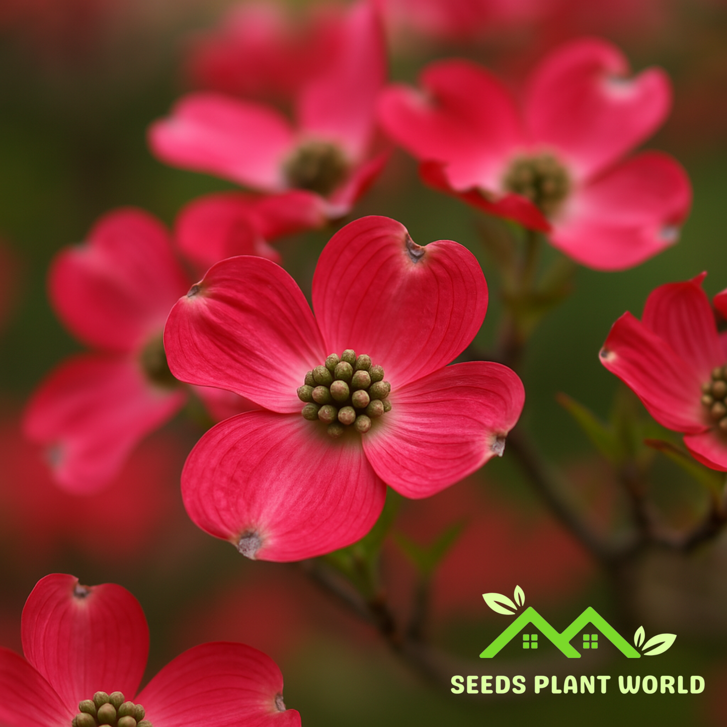 5 Cornus Florida Red Flowering Dogwood Seeds For Planting