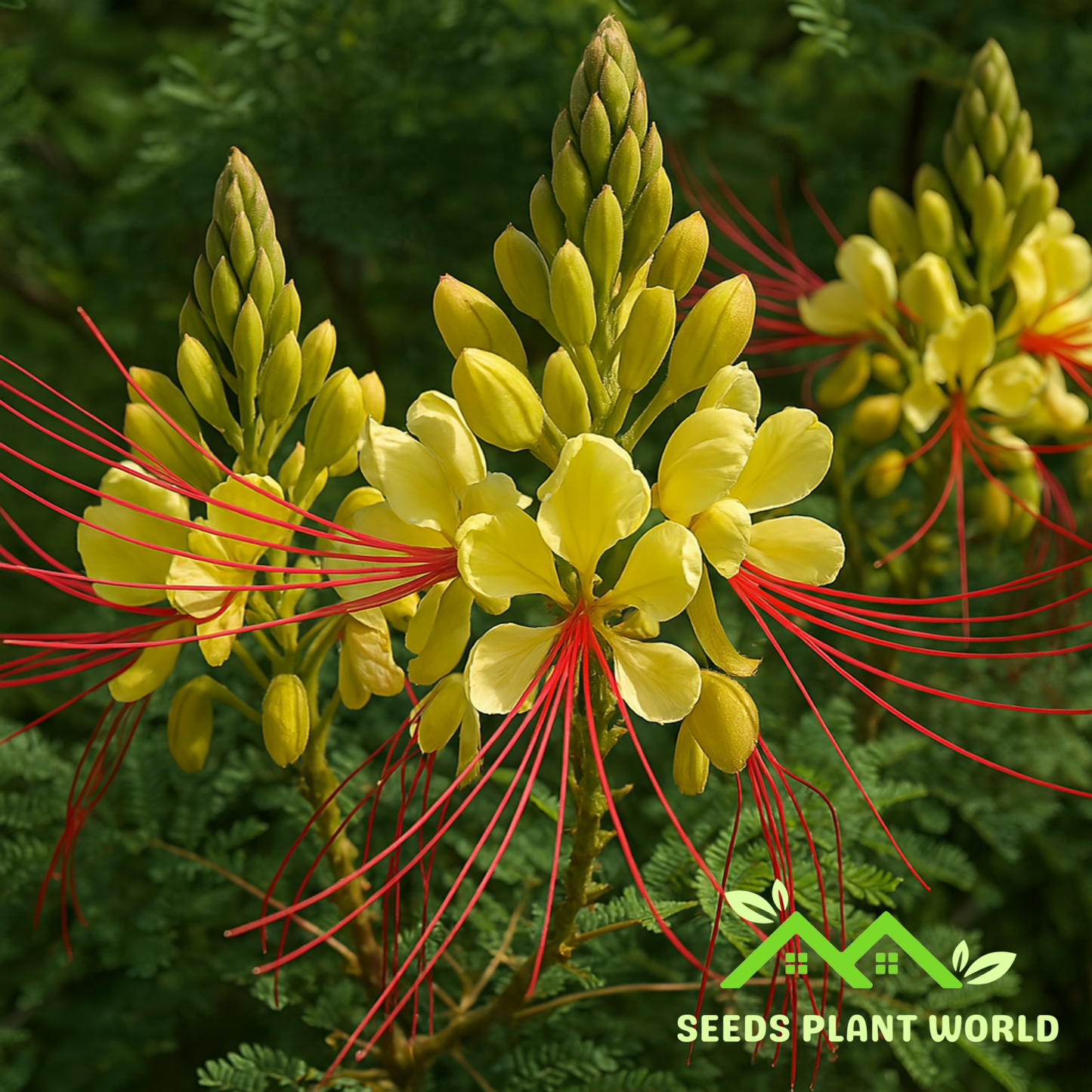 5 Caesalpinia Gilliesii Seeds – Bird of Paradise Shrub Seeds