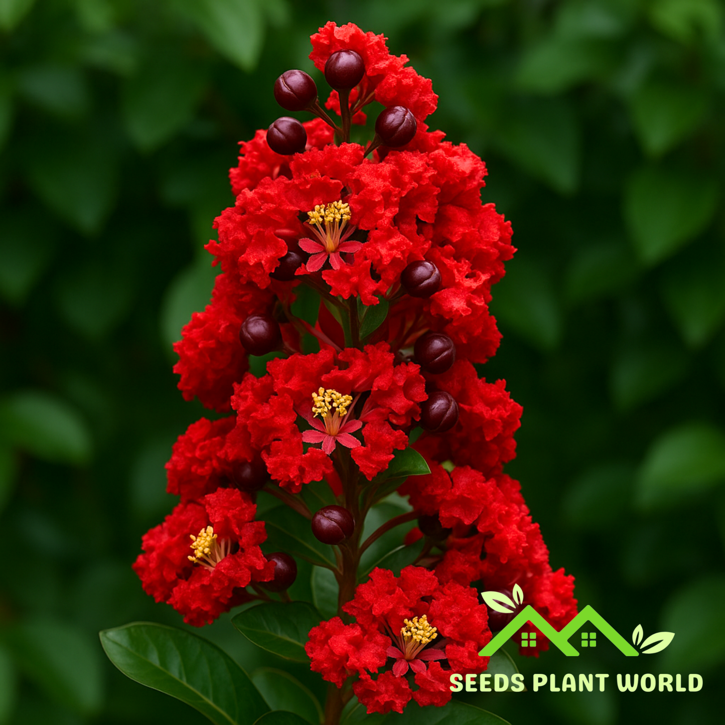 10 Lagerstroemia Dynamite Seeds – Hardy Red Crape Myrtle Tree Seeds
