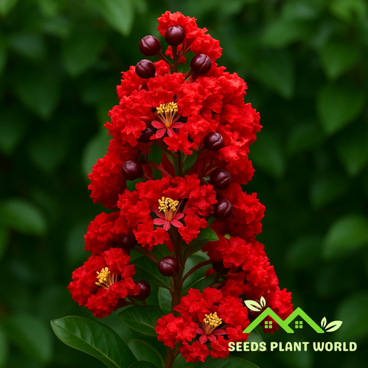10 Lagerstroemia Dynamite Seeds – Hardy Red Crape Myrtle Tree Seeds