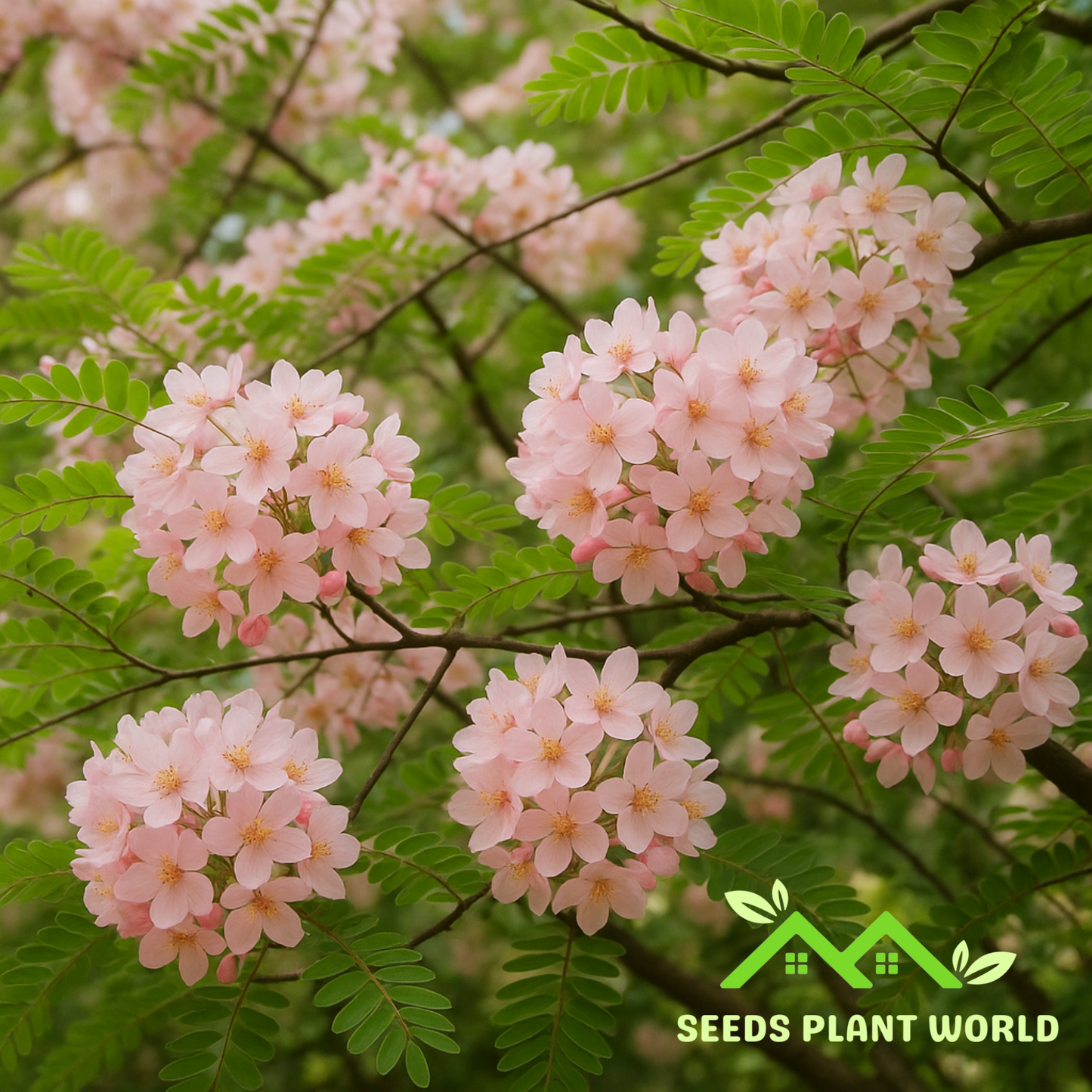 5 Cassia Grandis Seeds – Rare Pink Shower Tree with Light Pink Blossoms