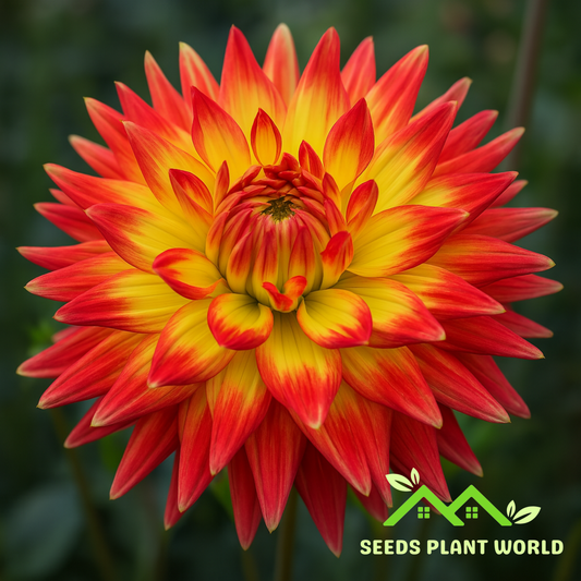 5 Dahlia Dinnerplate Cactus Type Mixed Hybrids Seeds For Planting