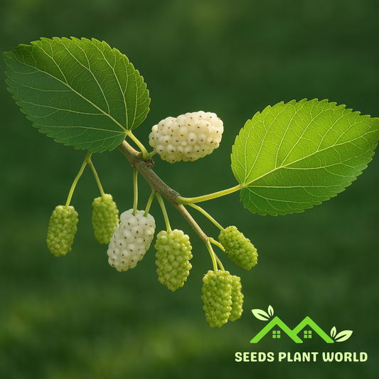 5 Morus Alba White Mulberry Fruit Seeds For Planting