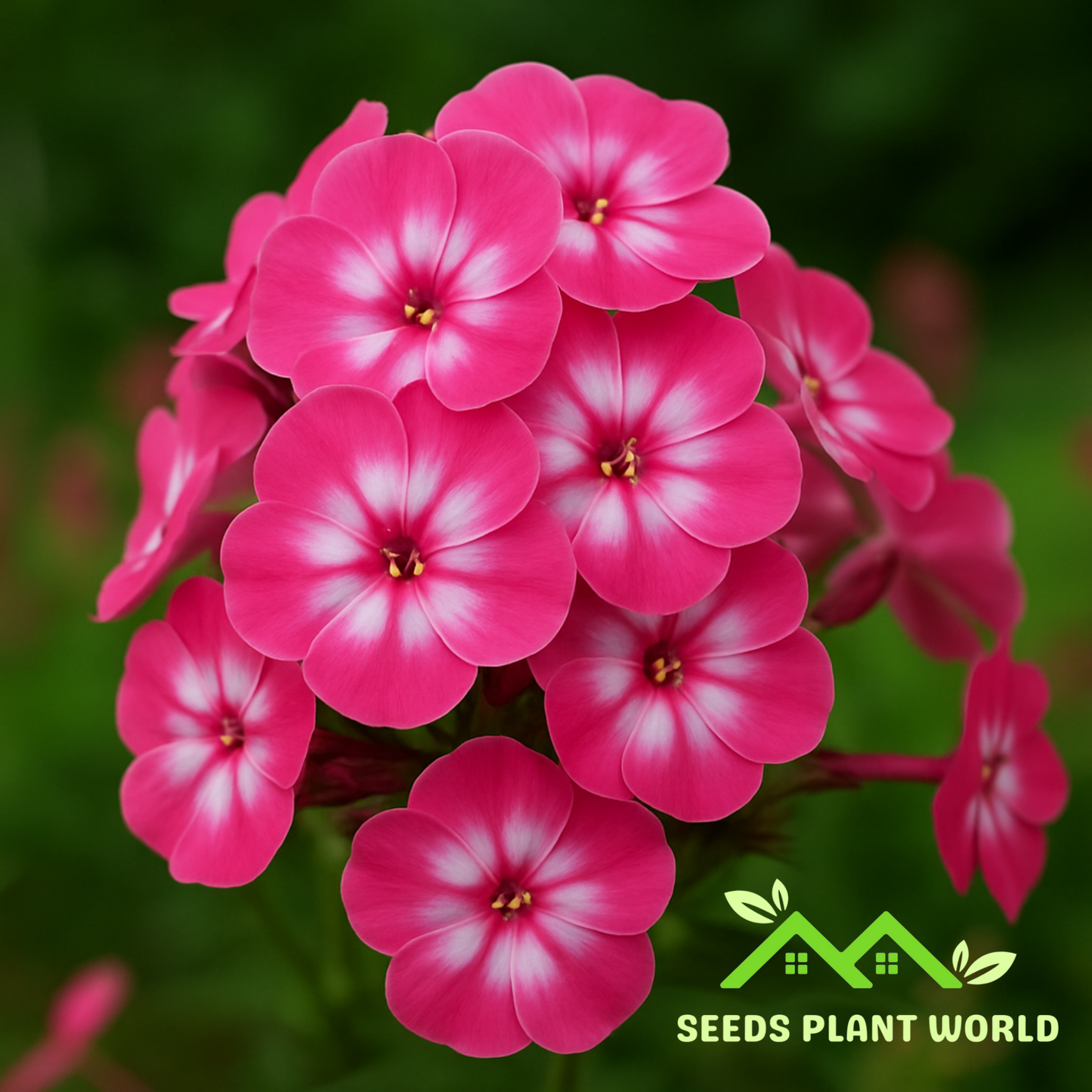 50 Bright Pink Phlox Flower Flowers Butterfly Perennial Seeds
