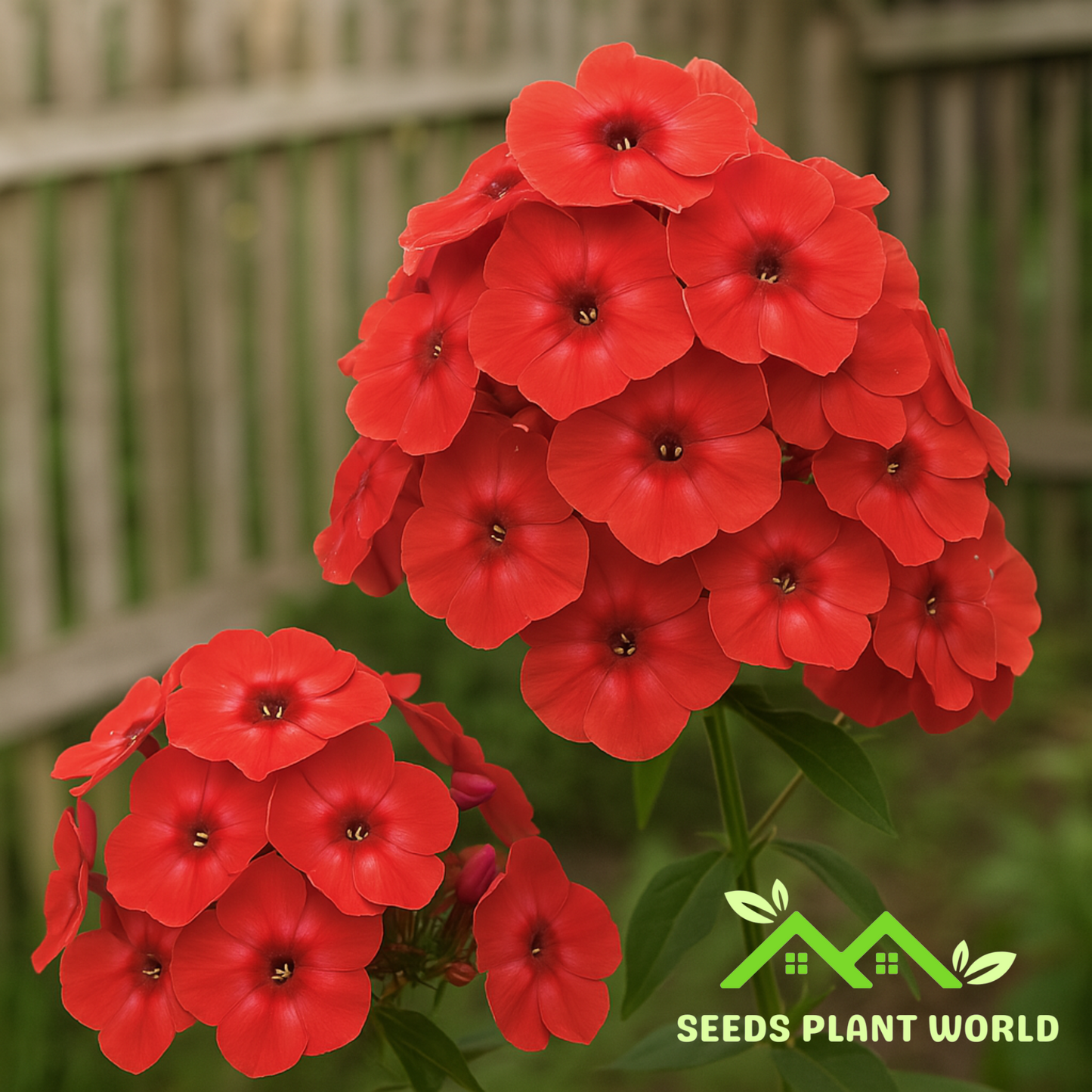 50 Bright Red Phlox Flower Flowers Butterfly Perennial Seeds