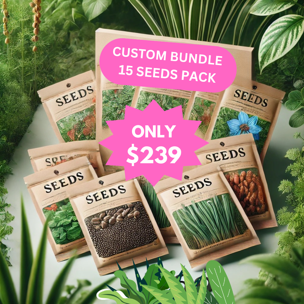 Bundle of 15 Custom Seed Packs – Pick Any 15 Seeds Pack!