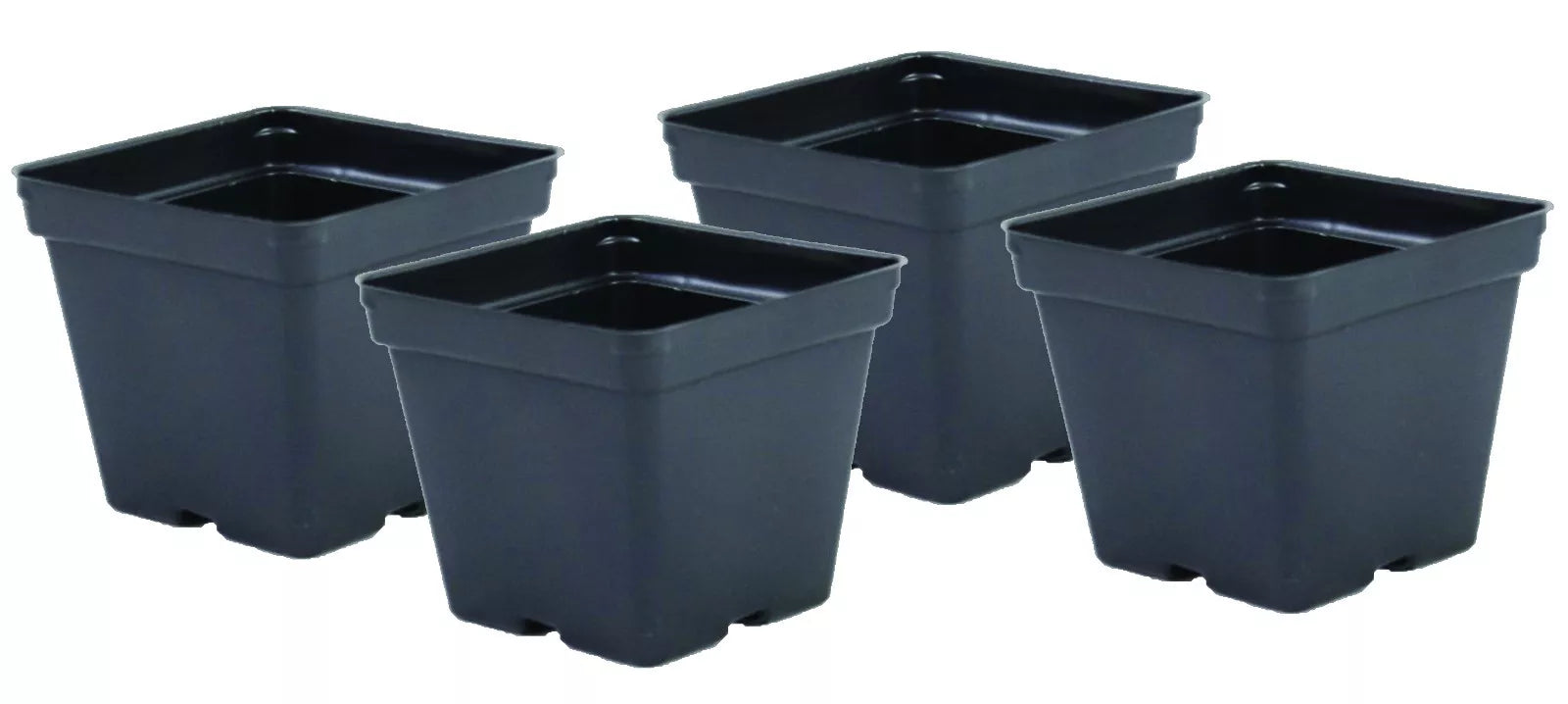 Square Pots 4.25" P107 Greenhouse Growing Vegetables, Flowers, Seeds (100 Pcs) | www.seedsplantworld.com