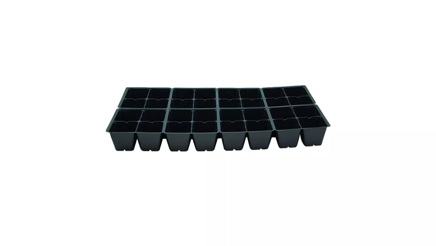 32 Cell Seed Starting Tray Inserts 804 Garden Flats For All Plants (50 Pcs) | www.seedsplantworld.com