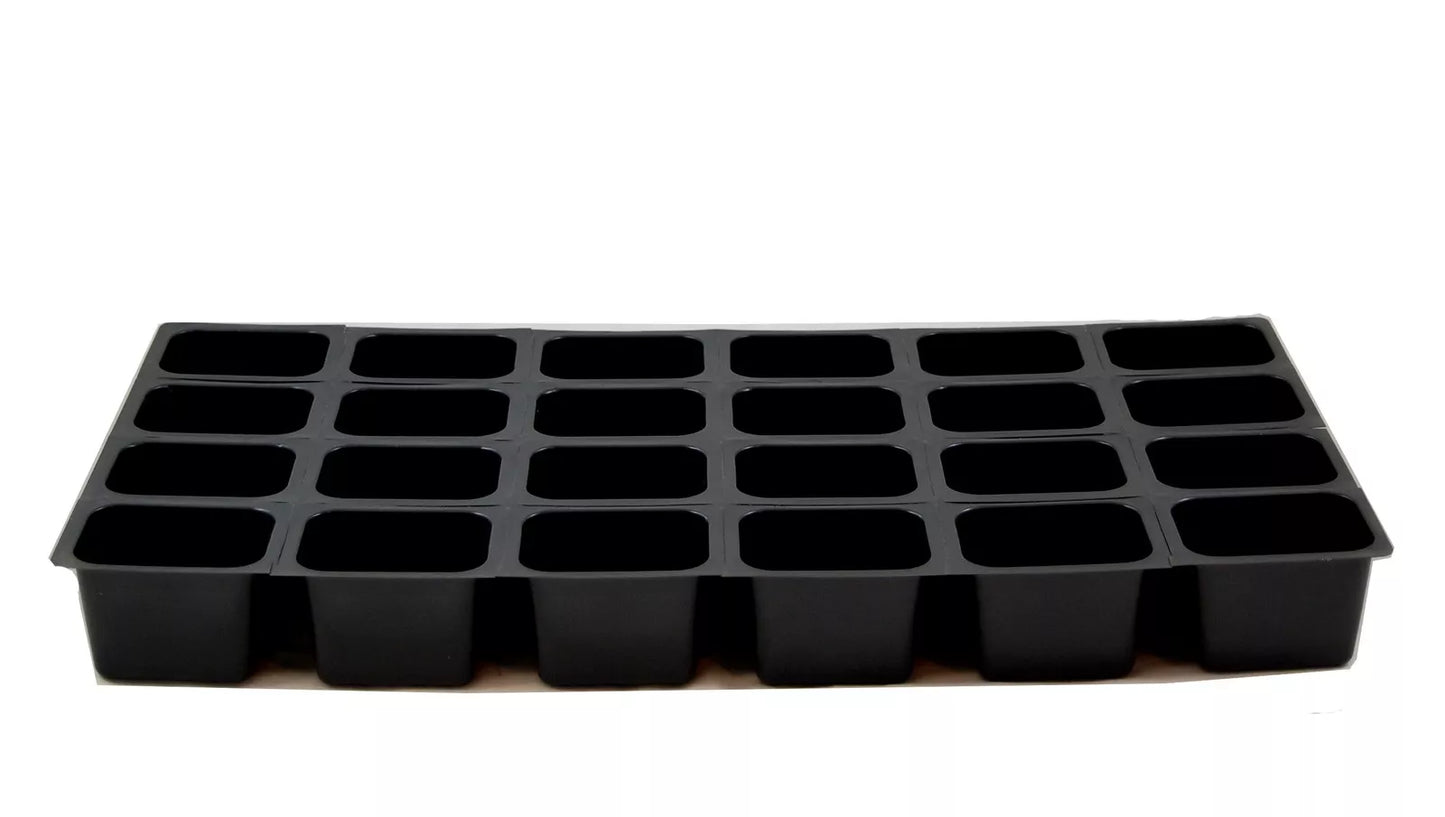 24 Cells 2401 Seed Starting Tray Inserts Flowers, Herbs, Garden Plants (100 Pcs)