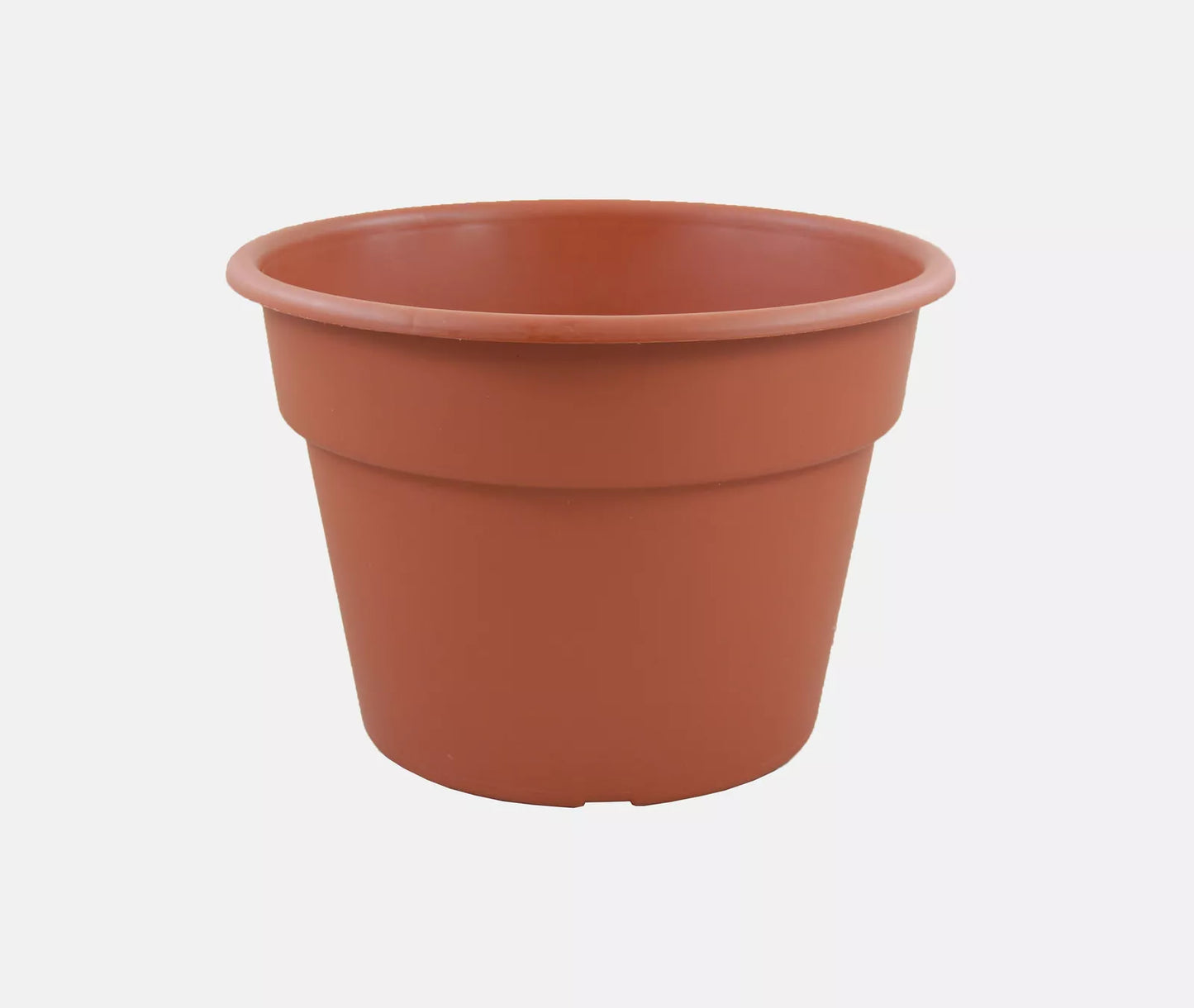 10" Terracotta Plastic Pots Resin Clay Color Flower & Garden Planters (5 Pcs) | www.seedsplantworld.com