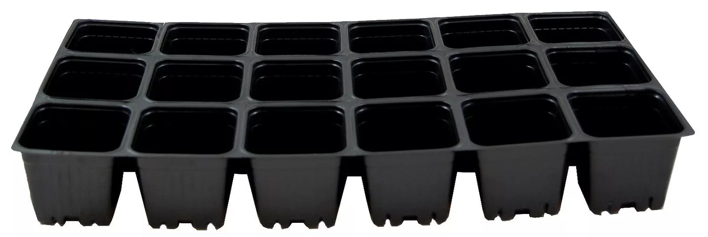 18 Cell Deep Insert Trays Seed Starting 1801 Flat Inserts Case (100 Pcs)