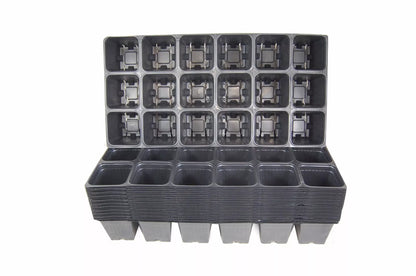 18 Cell Seed Starting Tray Inserts 1801 Growing Flats For Flowers, Herbs (50 Pcs) | www.seedsplantworld.com