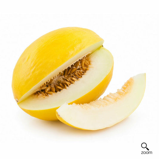 30 Melon Canary Bright Yellow Pale Green Flesh Sweet Non-Gmo Fruit Seeds | www.seedsplantworld.com