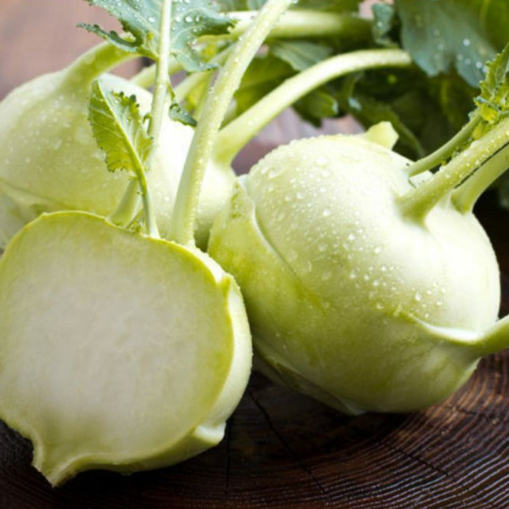 300 Early White Vienna Kohlrabi NON-GMO Vegetable Seeds | www.seedsplantworld.com